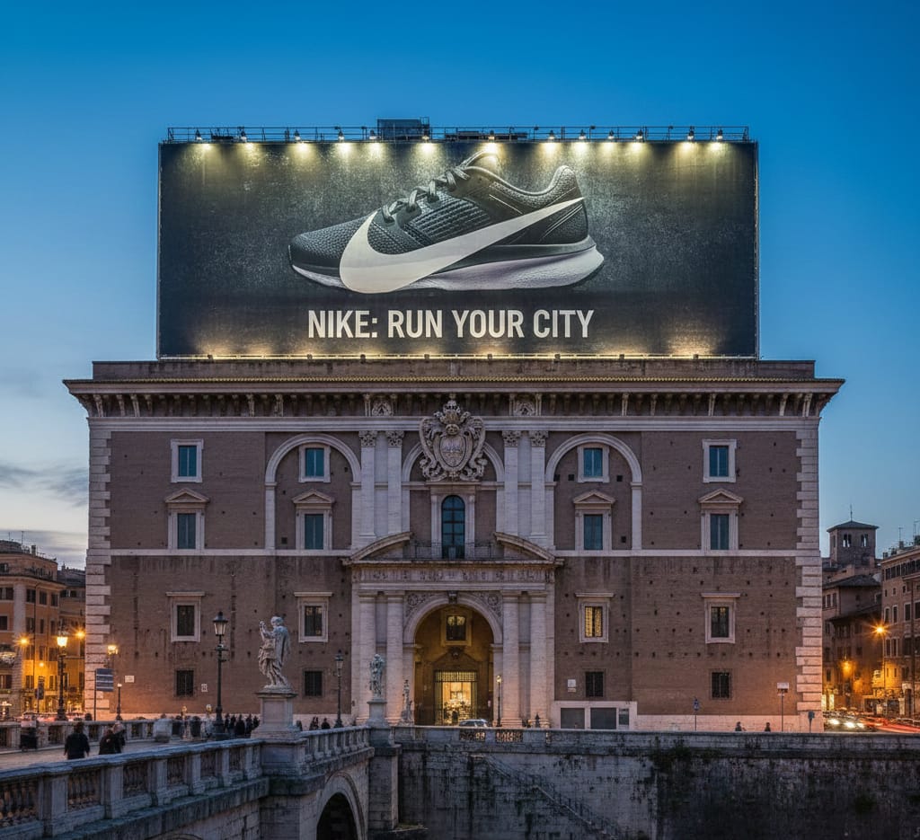 Un esempio di maxxi affissioni a Roma